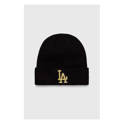 Čepice New Era černá barva, LOS ANGELES DODGERS