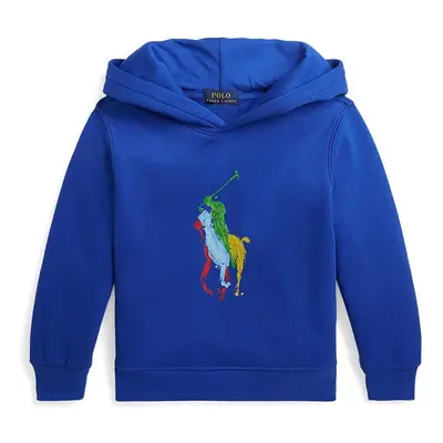 Dětská mikina Polo Ralph Lauren s kapucí, s aplikací