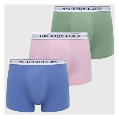 Boxerky Polo Ralph Lauren 3-pack pánské, šedá barva, 714830299