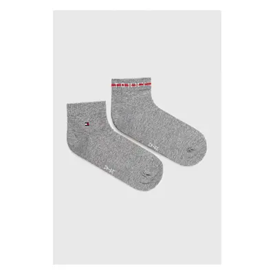 Ponožky Tommy Hilfiger 2-pack pánské, šedá barva, 701222187