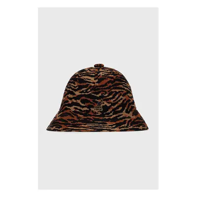 Klobouk Kangol hnědá barva, K3411.TT263-TT263