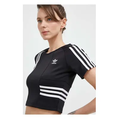 Tričko adidas Originals černá barva