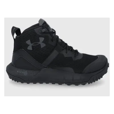 Boty Under Armour UA W Micro G Valsetz Mid dámské, černá barva, lehce zateplené