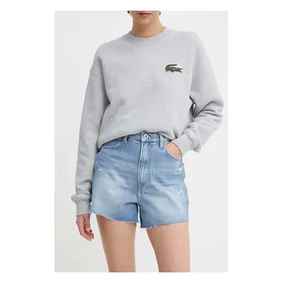 Džínové šortky Pepe Jeans A-LINE SHORT UHW dámské, hladké, high waist, PL801112RH3