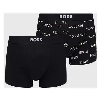 Boxerky BOSS 2-pack pánské, černá barva, 50509267