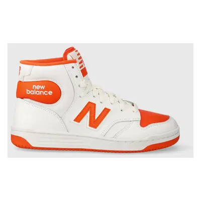 Sneakers boty New Balance BB480SCA bílá barva