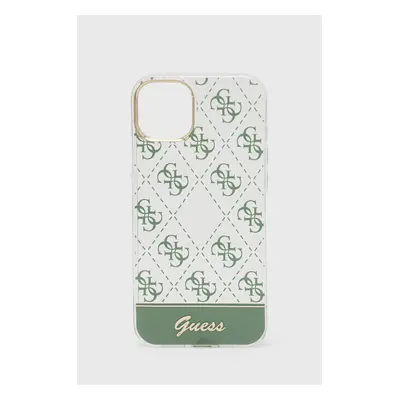 Obal na telefon Guess Iphone 14 Plus 6,7" zelená barva