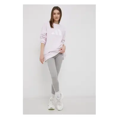 Legíny adidas Originals HD2349 dámské, šedá barva, hladké, HD2349-MGREYH