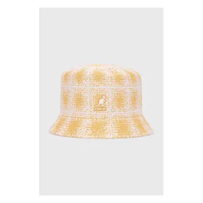 Klobouk Kangol žlutá barva, K3548.WW800-WW800