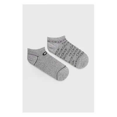 Ponožky Calvin Klein (2-pack) dámské, šedá barva, 701218779