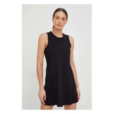 Šaty Dkny černá barva, midi, DP2D4754