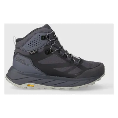 Boty Jack Wolfskin Terraventure Texapore Mid dámské, tmavomodrá barva, zateplené