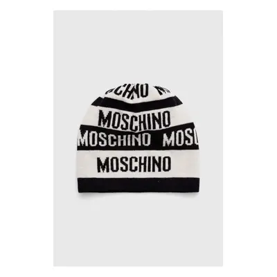 Čepice Moschino bílá barva