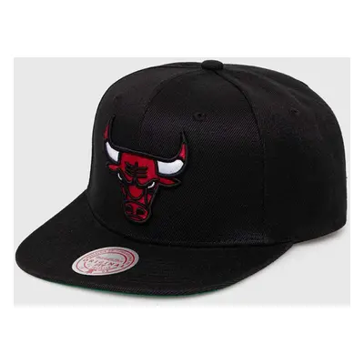 Kšiltovka Mitchell&Ness CHICAGO BULLS černá barva, s aplikací