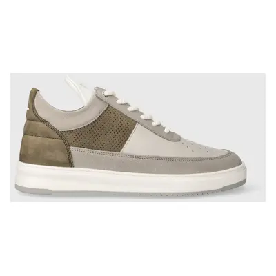 Kožené sneakers boty Filling Pieces Low Top Game šedá barva, 10133151174