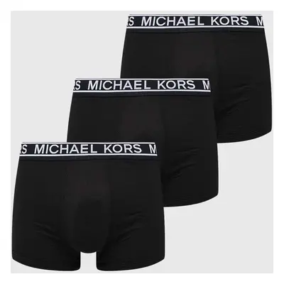 Boxerky Michael Kors 3-pack pánské, černá barva, 6BR1T11133