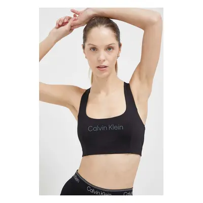 Sportovní podprsenka Calvin Klein Performance Essentials černá barva