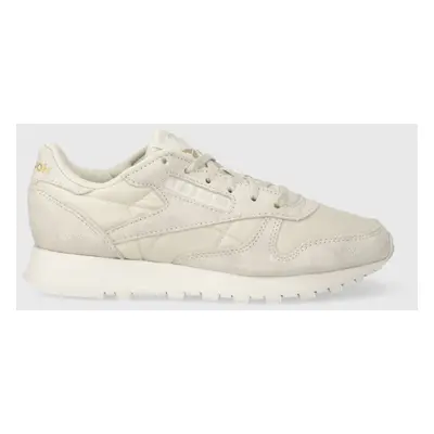 Sneakers boty Reebok Classic CLASSIC LEATHER béžová barva