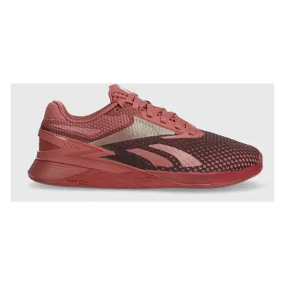 Tréninkové boty Reebok Nano X3 vínová barva