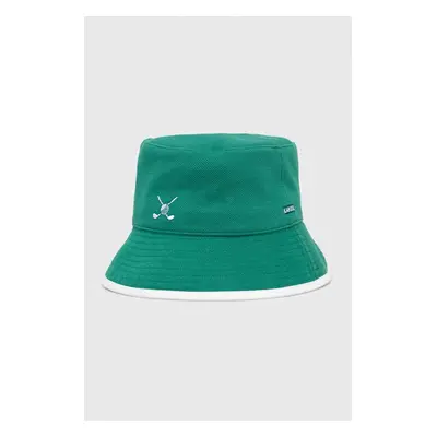 Oboustranný klobouk Kangol zelená barva