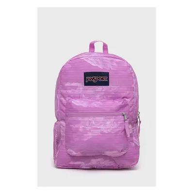 Batoh Jansport růžová barva, velký, vzorovaný