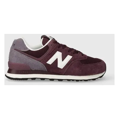 Sneakers boty New Balance 574 vínová barva, U574ABO