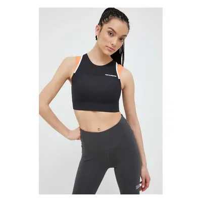 Sportovní podprsenka New Balance Shape Shield černá barva