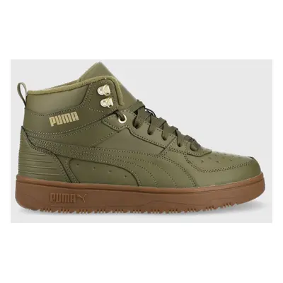 Sneakers boty Puma Rebound Rugged zelená barva, 387592