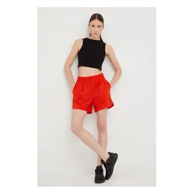 Tréninkové šortky Puma X Vogue dámské, červená barva, vzorované, high waist, 534693-95