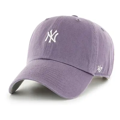 Čepice 47brand Mlb New York Yankees fialová barva, s aplikací