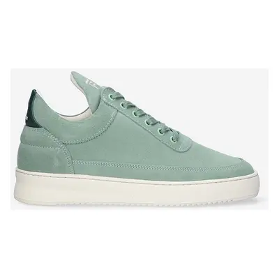 Semišové sneakers boty Filling Pieces Low Top Suede zelená barva, 10122792080