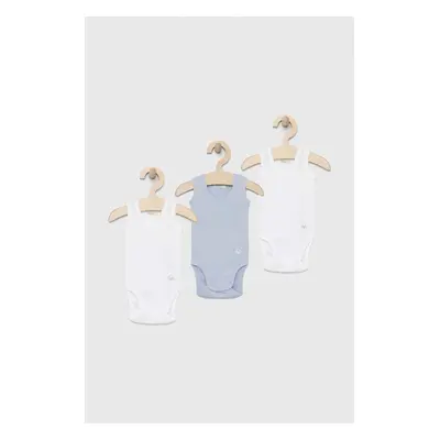 Bavlněné kojenecké body United Colors of Benetton 3-pack