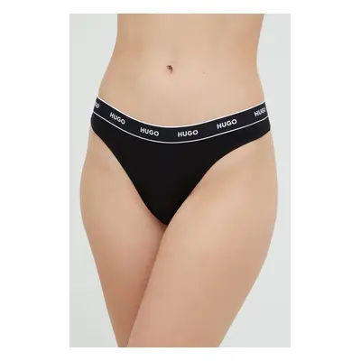 Tanga HUGO (3-pack) bílá barva, 50469681