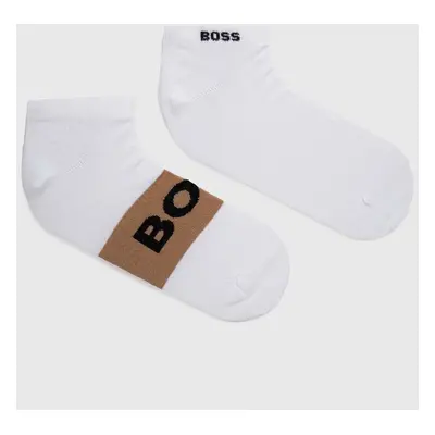 Ponožky BOSS 2-pack pánské, černá barva, 50469720