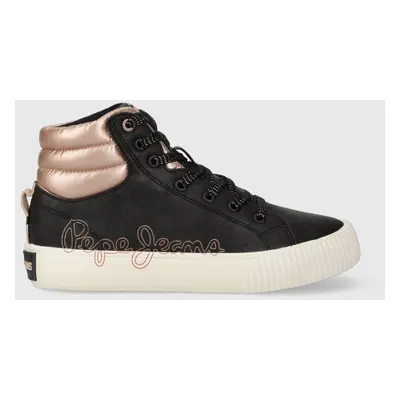 Dětské sneakers boty Pepe Jeans černá barva