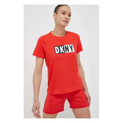 Tričko Dkny červená barva, DP2T5894