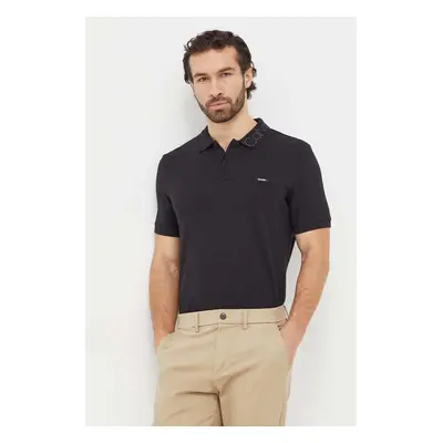 Polo tričko Calvin Klein černá barva, K10K112762