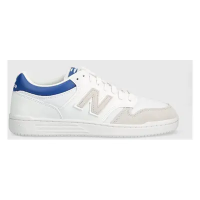 Sneakers boty New Balance BB480LKC bílá barva