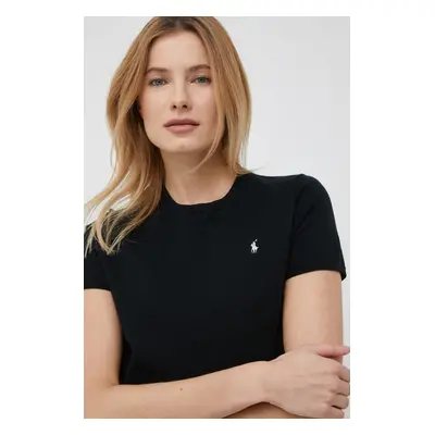 Tričko Polo Ralph Lauren černá barva, 211891673