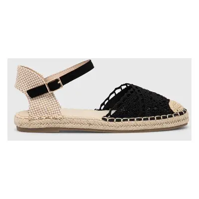 Espadrilky Answear Lab černá barva