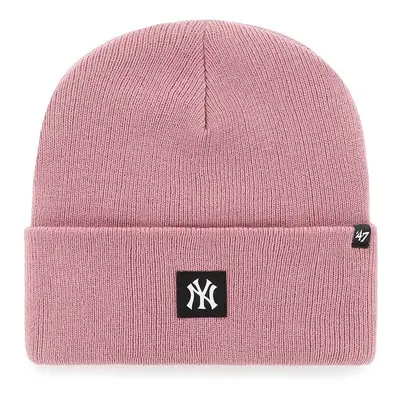 Čepice 47brand Mlb New York Yankees růžová barva,