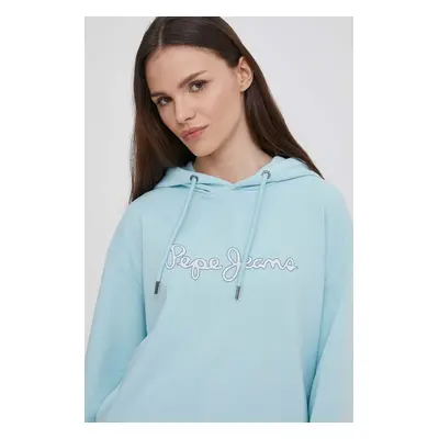 Mikina Pepe Jeans LANA HOODIE dámská, s kapucí, s potiskem, PL581440