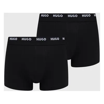 Boxerky HUGO 5-pack pánské, černá barva, 50479944