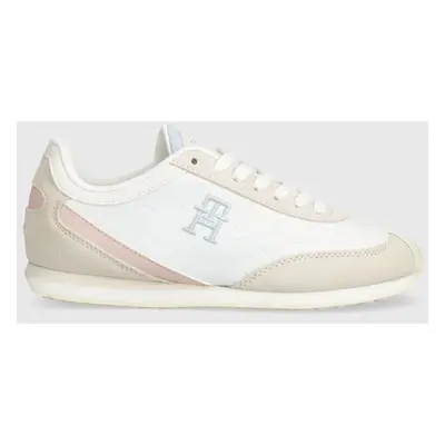 Sneakers boty Tommy Hilfiger TH HERITAGE RUNNER béžová barva, FW0FW07892