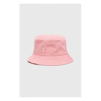 Bavlněná čepice Kangol růžová barva