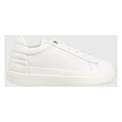 Kožené sneakers boty Tommy Hilfiger Fw0fw06511 Feminine Elevated Sneaker bílá barva