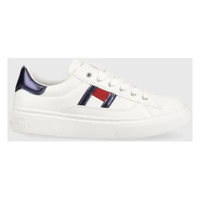 Dětské sneakers boty Tommy Hilfiger bílá barva