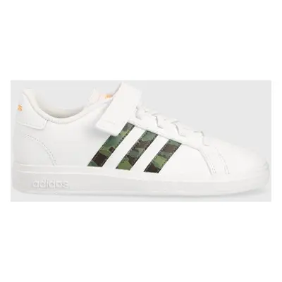 Dětské sneakers boty adidas GRAND COURT 2.0 EL bílá barva