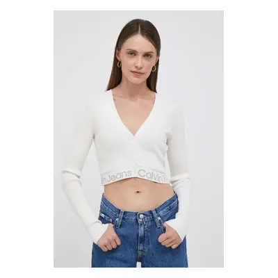 Kardigan Calvin Klein Jeans dámský, béžová barva, lehký