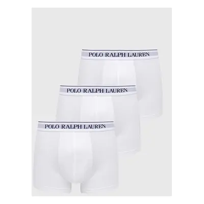 Boxerky Polo Ralph Lauren (3-pack) pánské, bílá barva, 714835885001